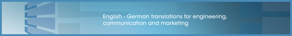 English - German translations for engineering, communication and marketing